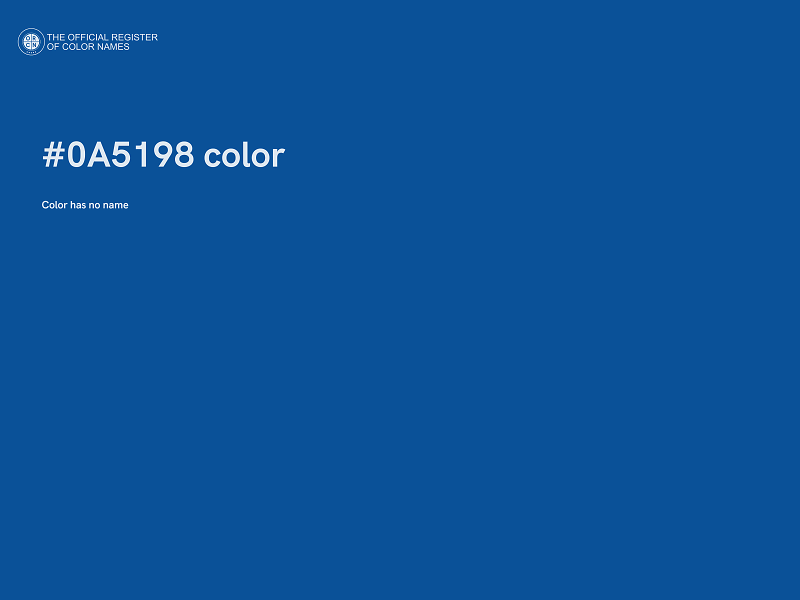 #0A5198 color image