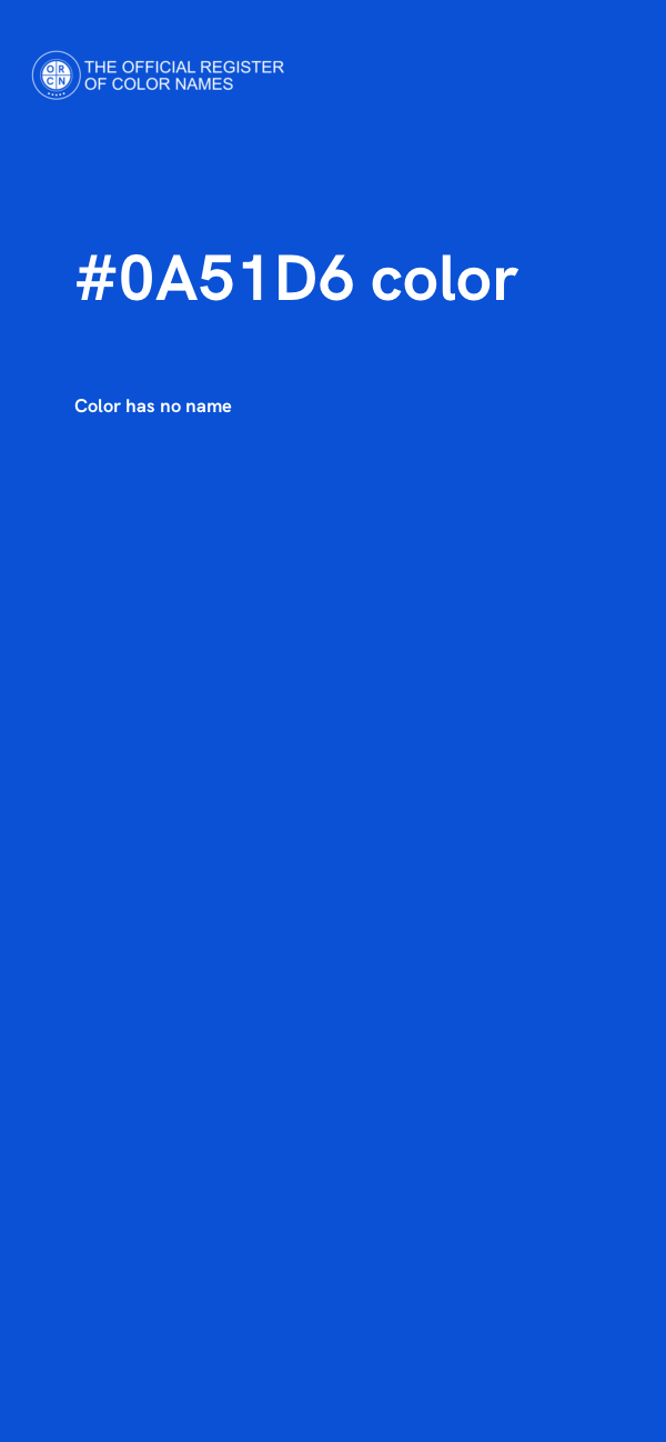 #0A51D6 color image