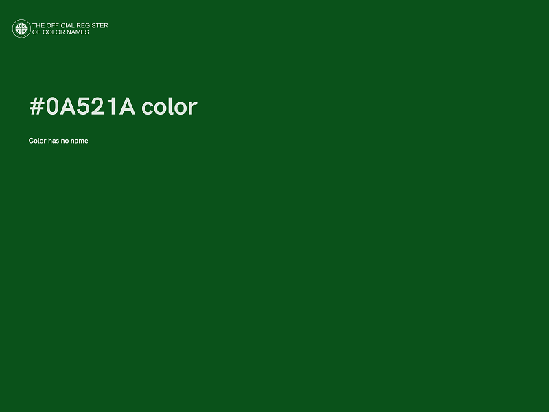 #0A521A color image