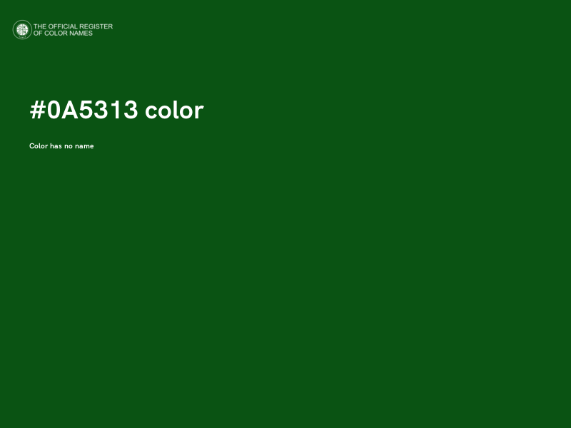 #0A5313 color image