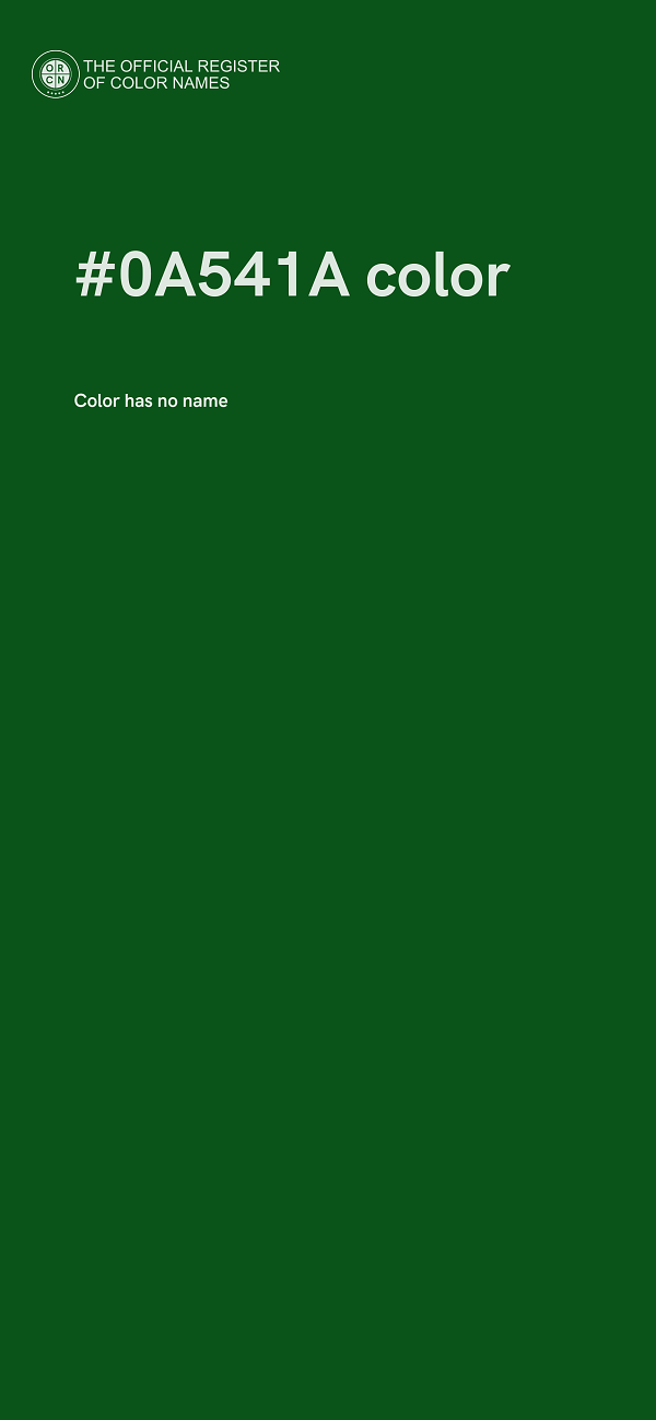 #0A541A color image
