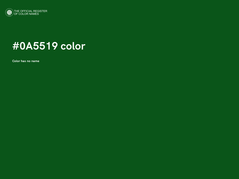#0A5519 color image