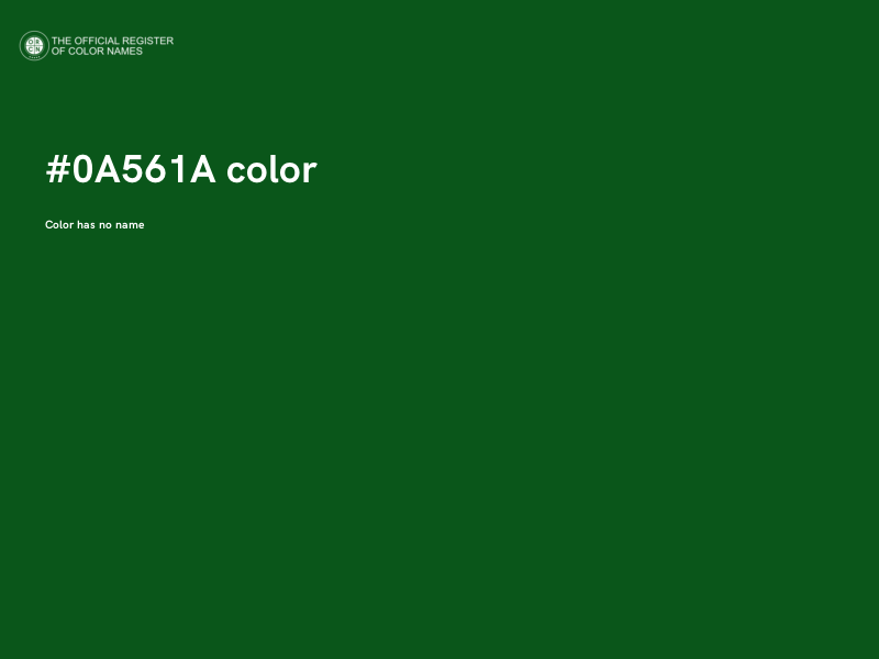 #0A561A color image