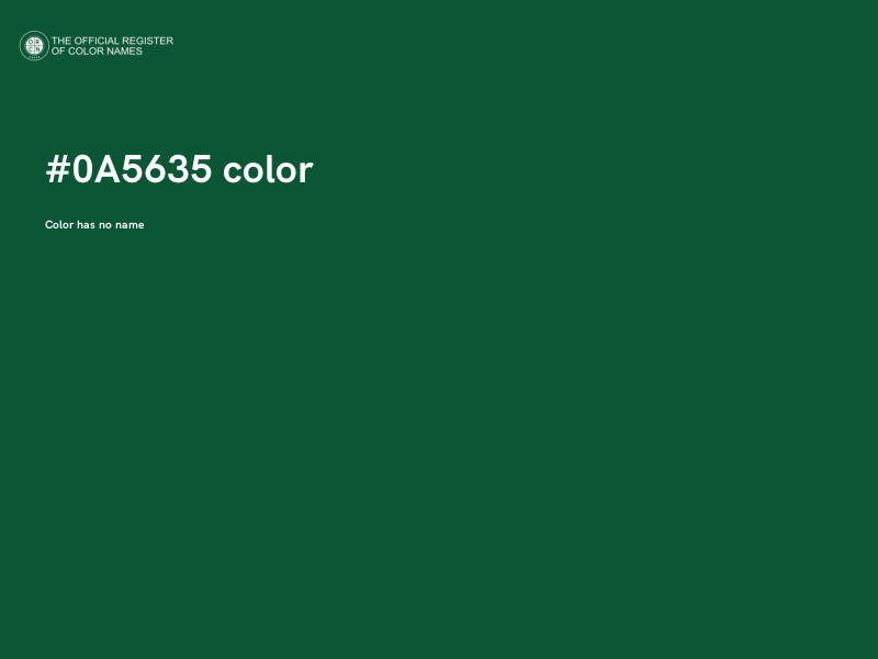 #0A5635 color image