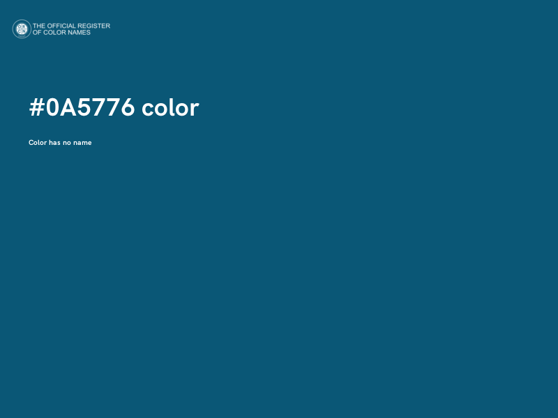 #0A5776 color image