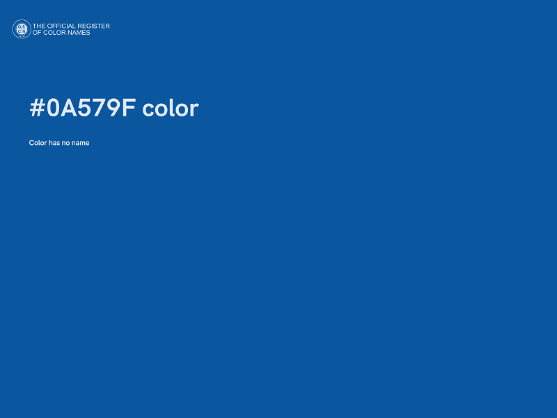 #0A579F color image