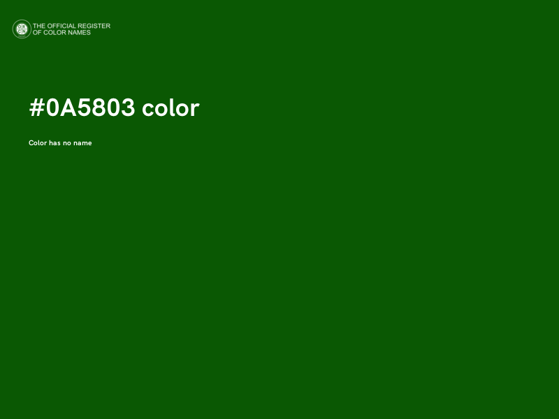 #0A5803 color image
