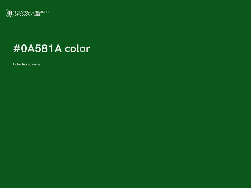 #0A581A color image