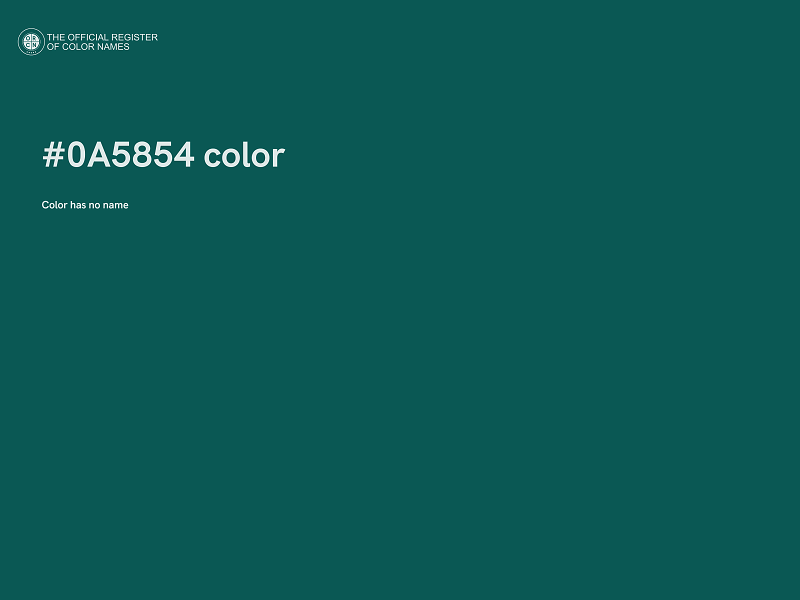 #0A5854 color image