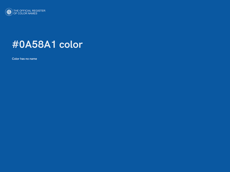 #0A58A1 color image