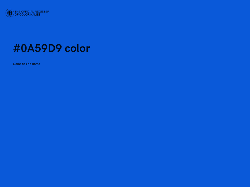 #0A59D9 color image