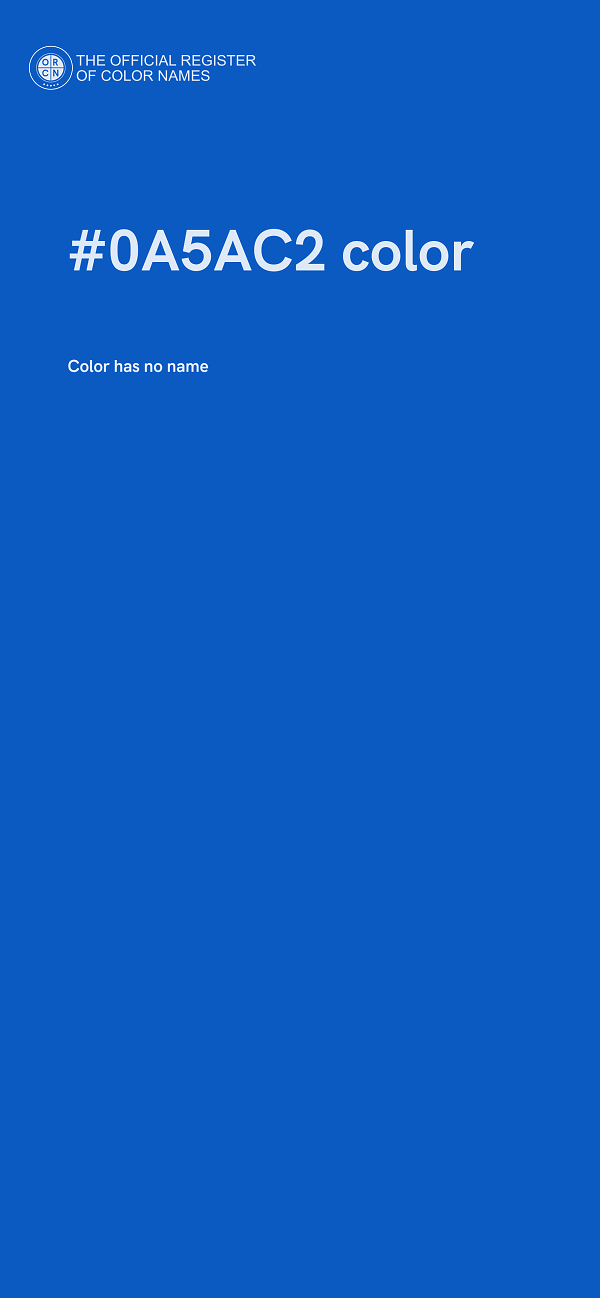 #0A5AC2 color image