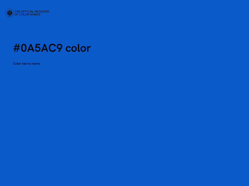 #0A5AC9 color image