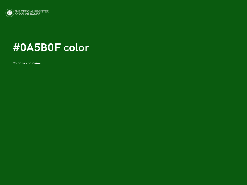 #0A5B0F color image