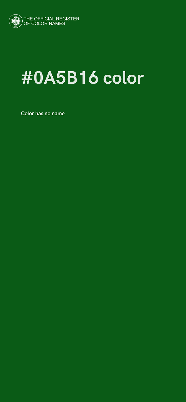 #0A5B16 color image
