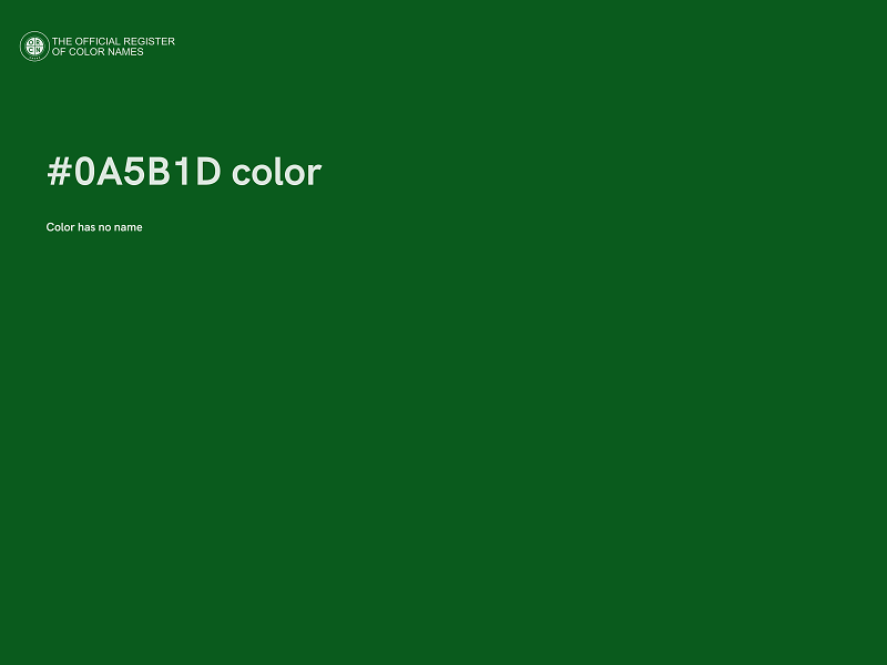 #0A5B1D color image