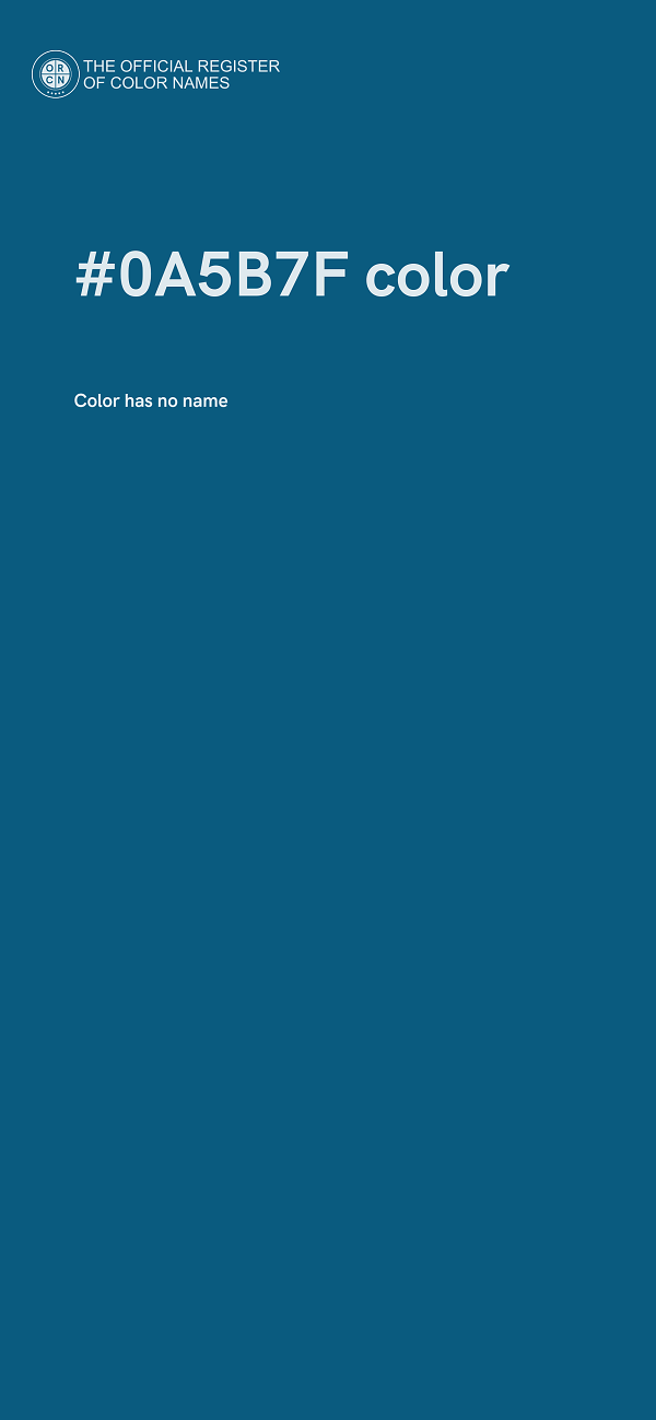#0A5B7F color image