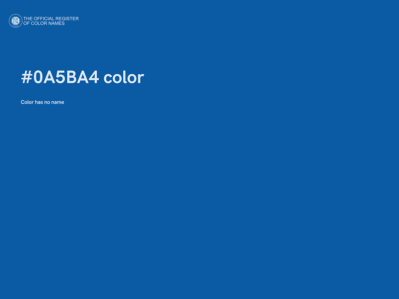 #0A5BA4 color image