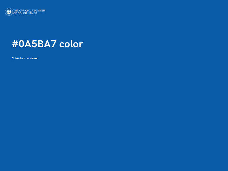 #0A5BA7 color image