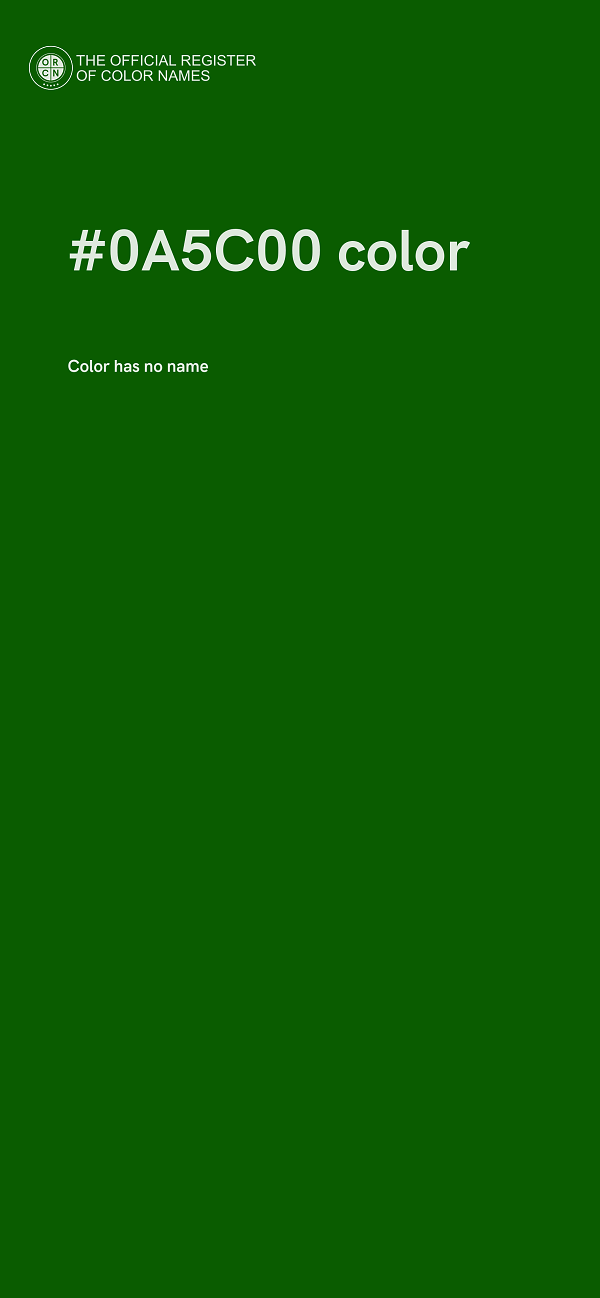 #0A5C00 color image