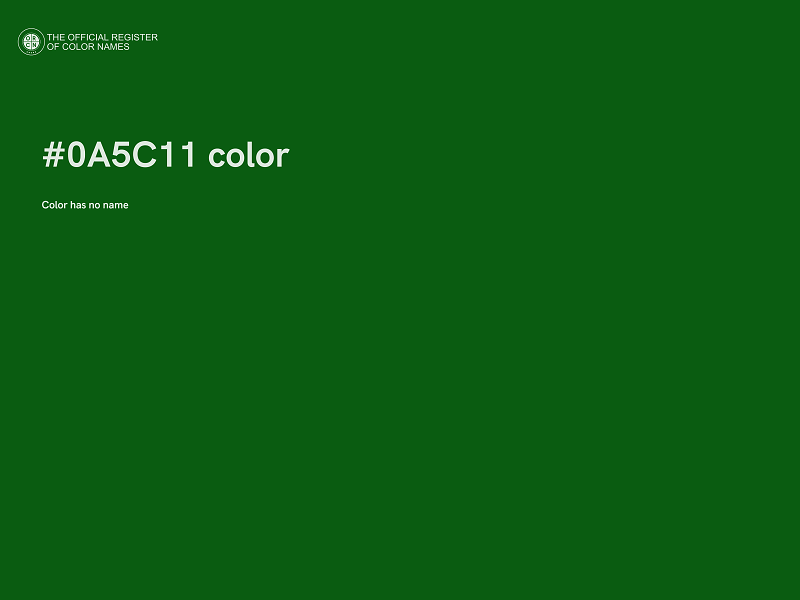 #0A5C11 color image