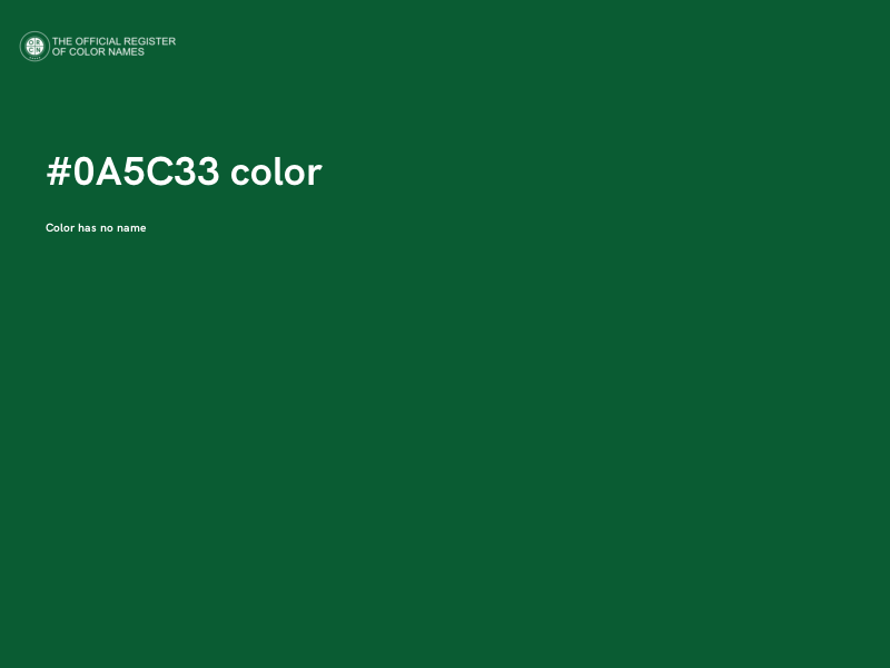 #0A5C33 color image