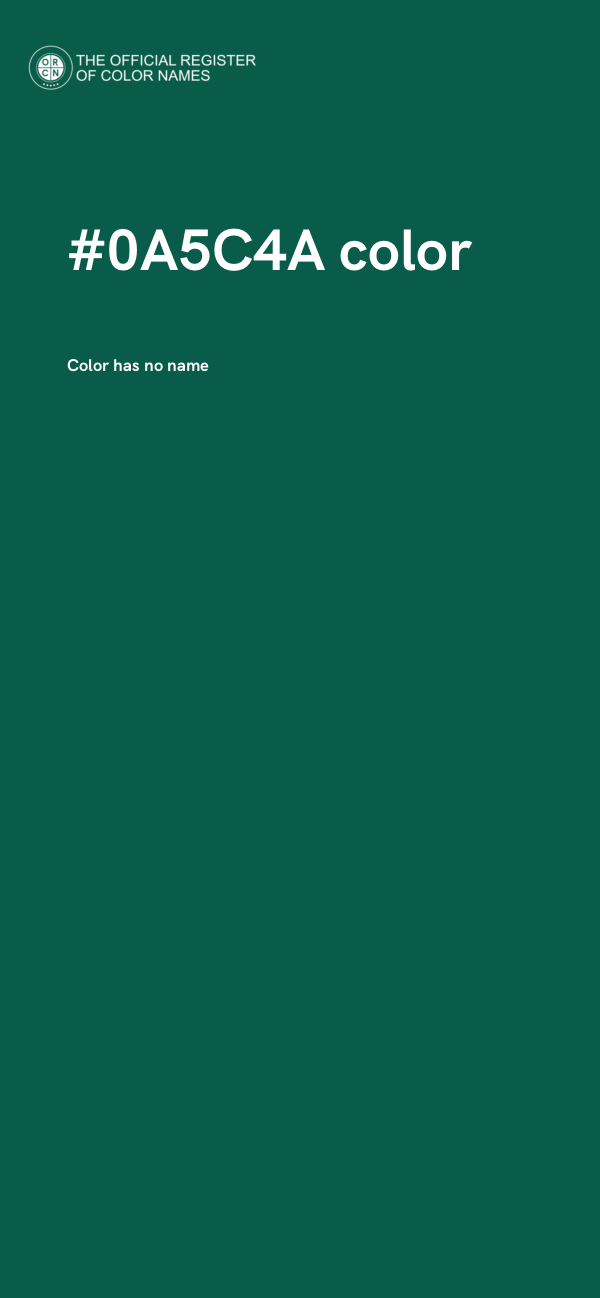 #0A5C4A color image