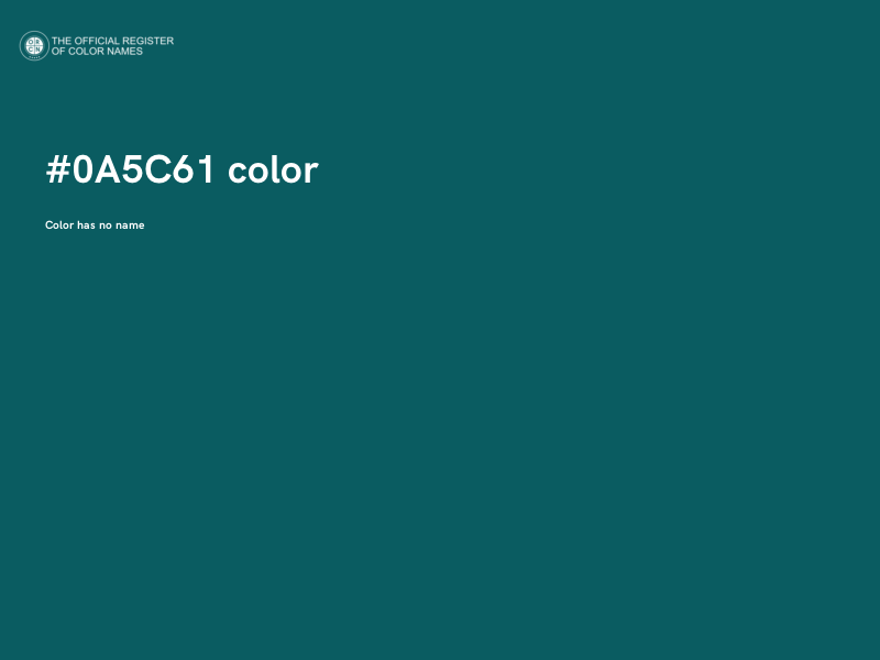 #0A5C61 color image
