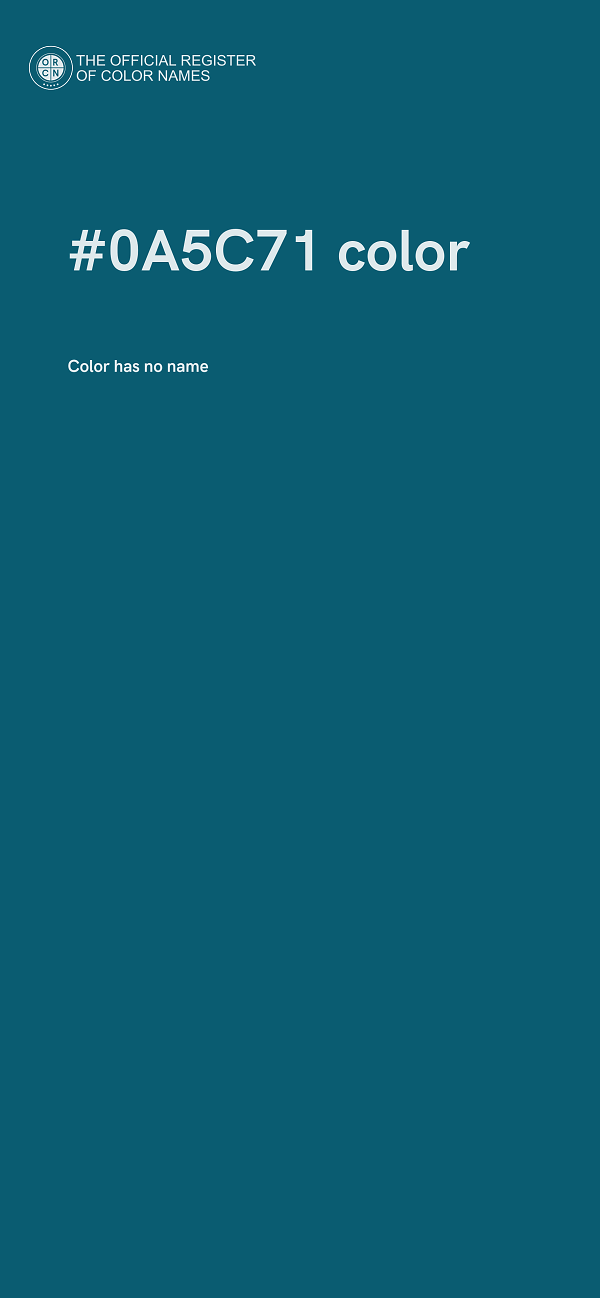 #0A5C71 color image