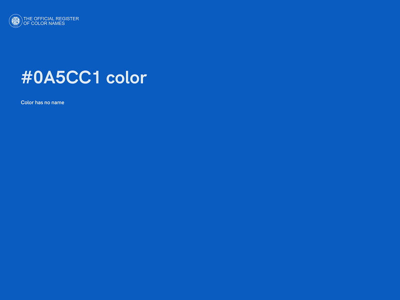 #0A5CC1 color image