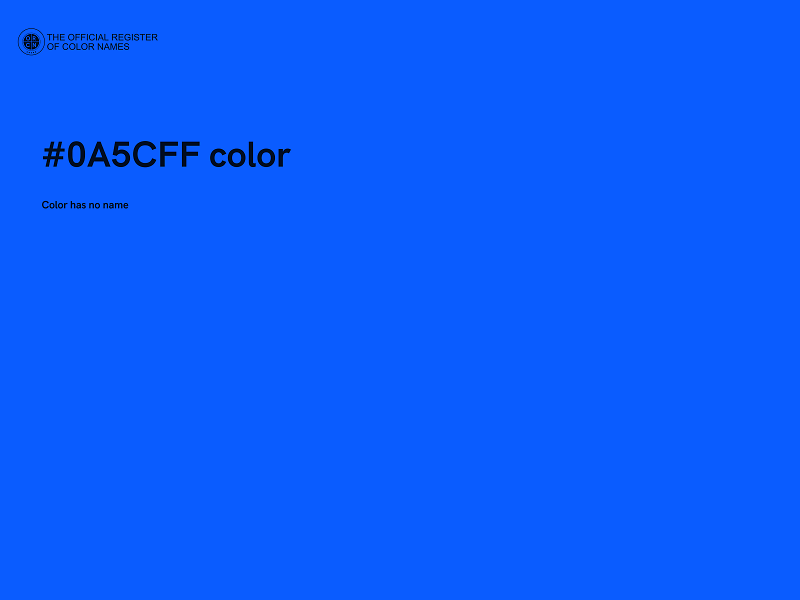 #0A5CFF color image