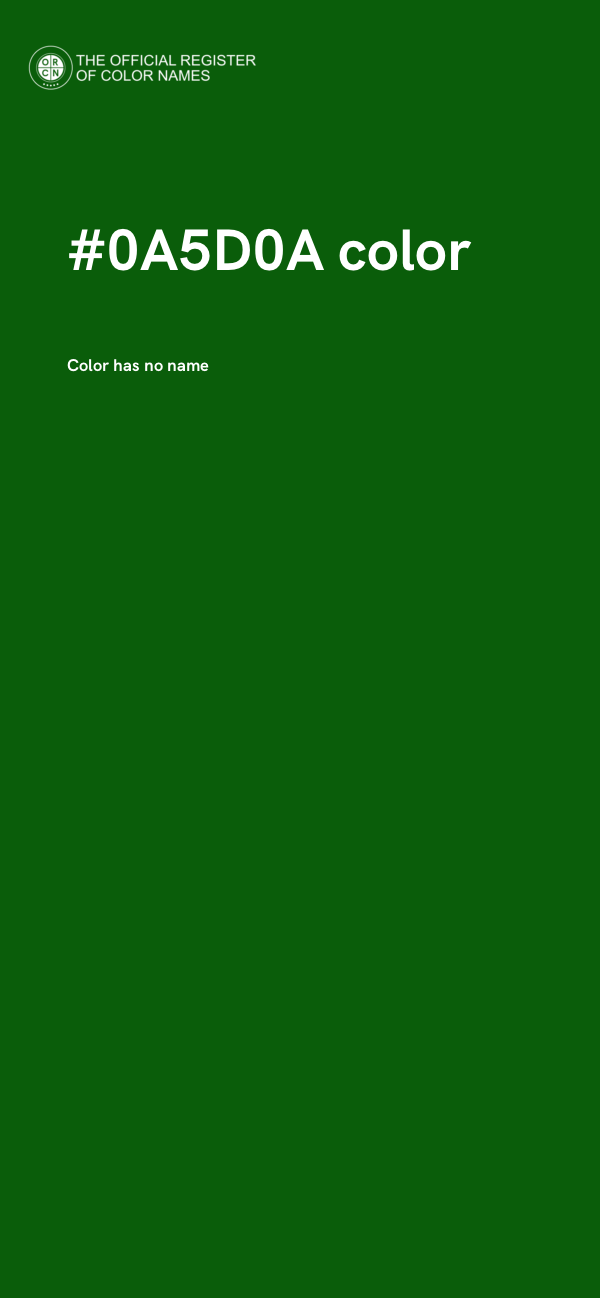 #0A5D0A color image