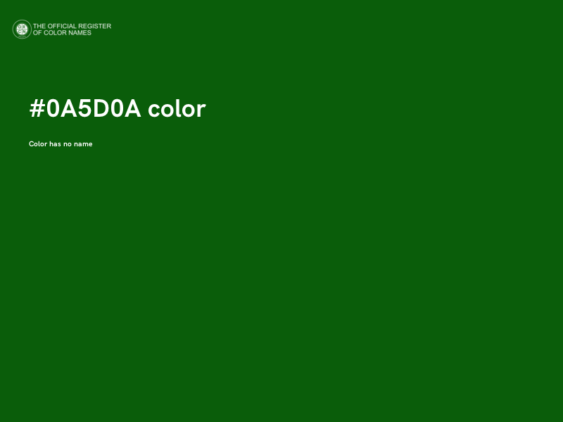 #0A5D0A color image