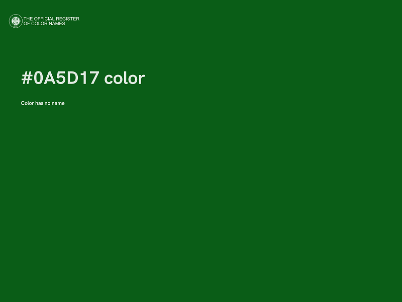 #0A5D17 color image