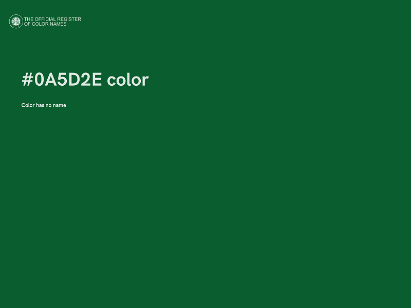 #0A5D2E color image