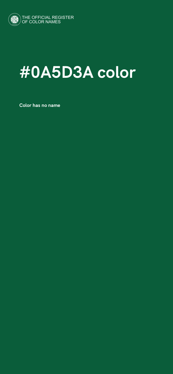 #0A5D3A color image