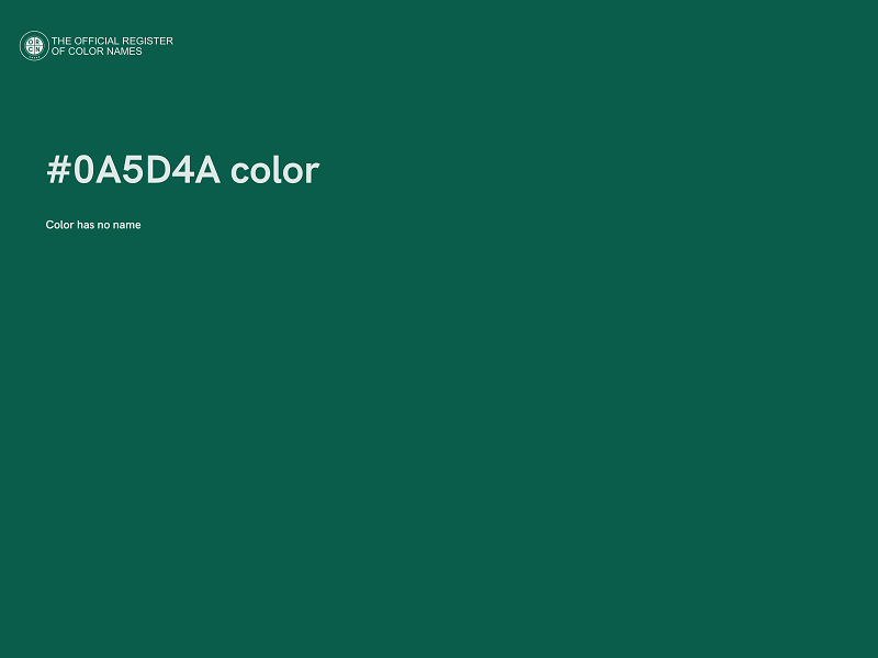 #0A5D4A color image