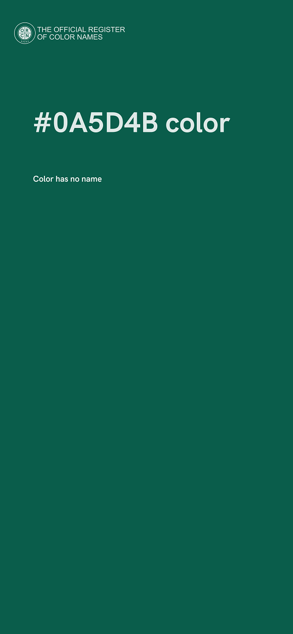 #0A5D4B color image