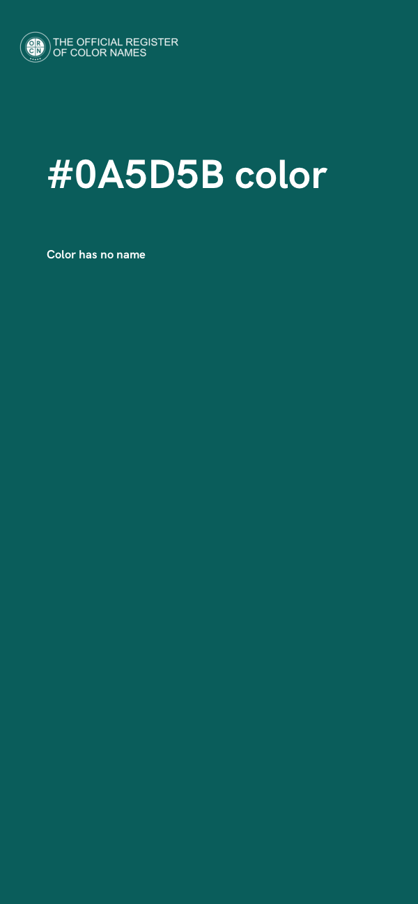 #0A5D5B color image
