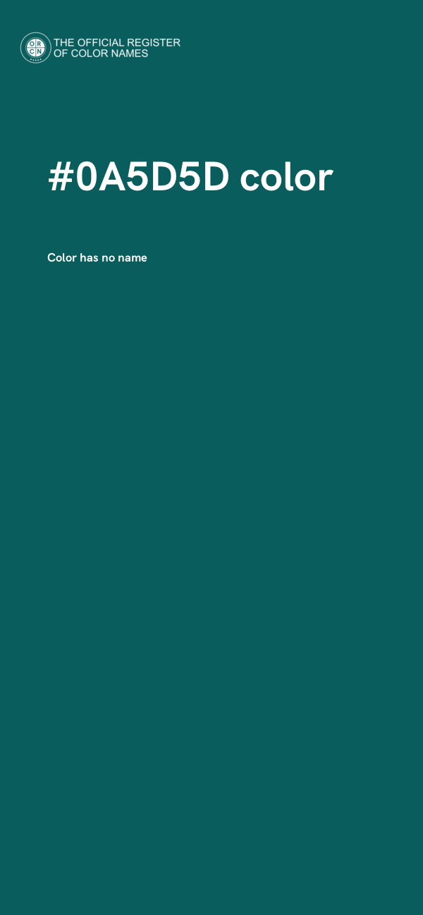 #0A5D5D color image