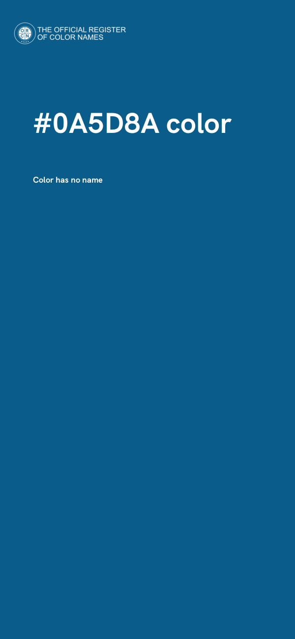 #0A5D8A color image