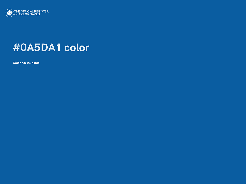 #0A5DA1 color image