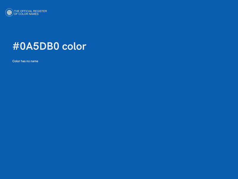 #0A5DB0 color image