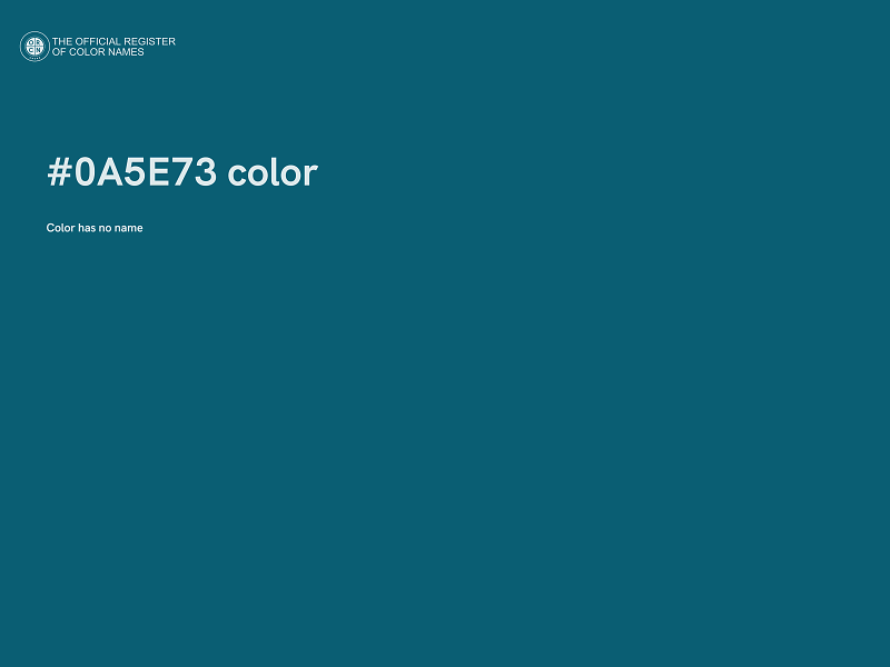 #0A5E73 color image