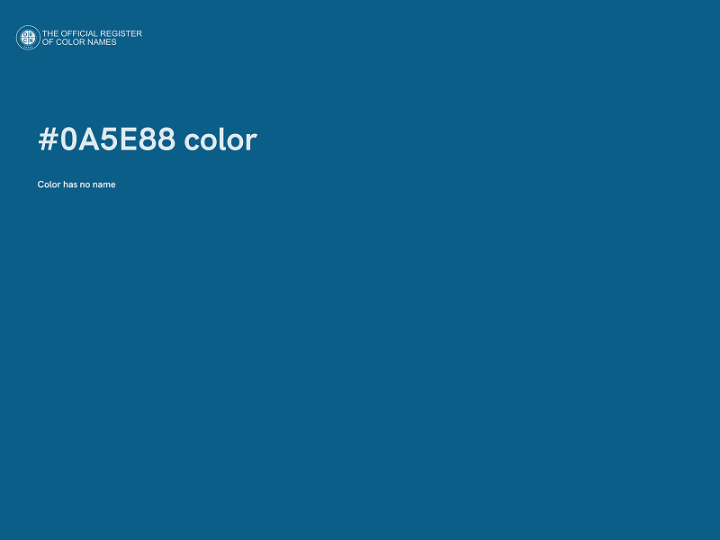 #0A5E88 color image