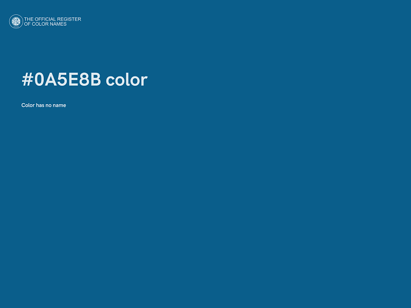 #0A5E8B color image