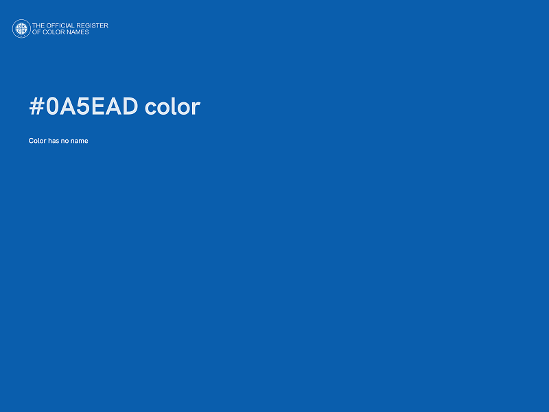 #0A5EAD color image