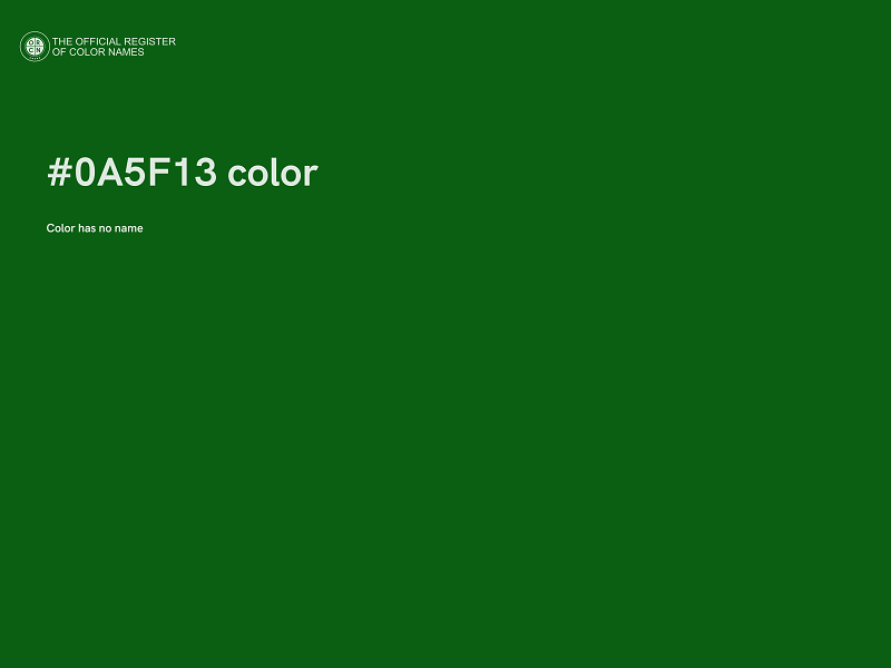 #0A5F13 color image