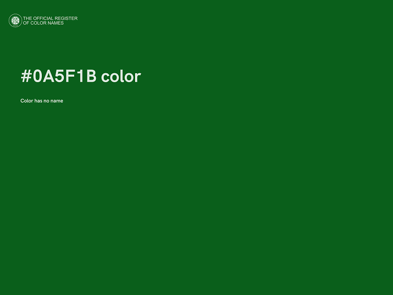 #0A5F1B color image