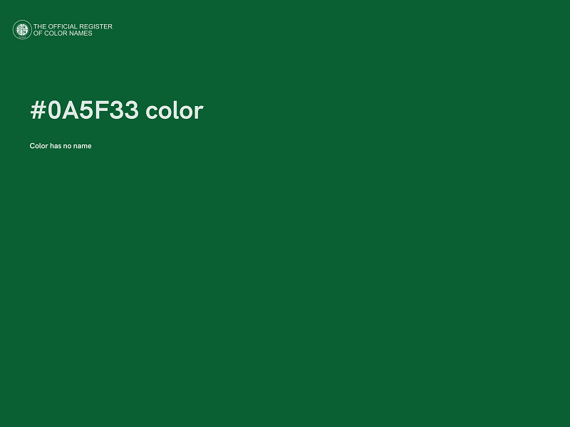 #0A5F33 color image